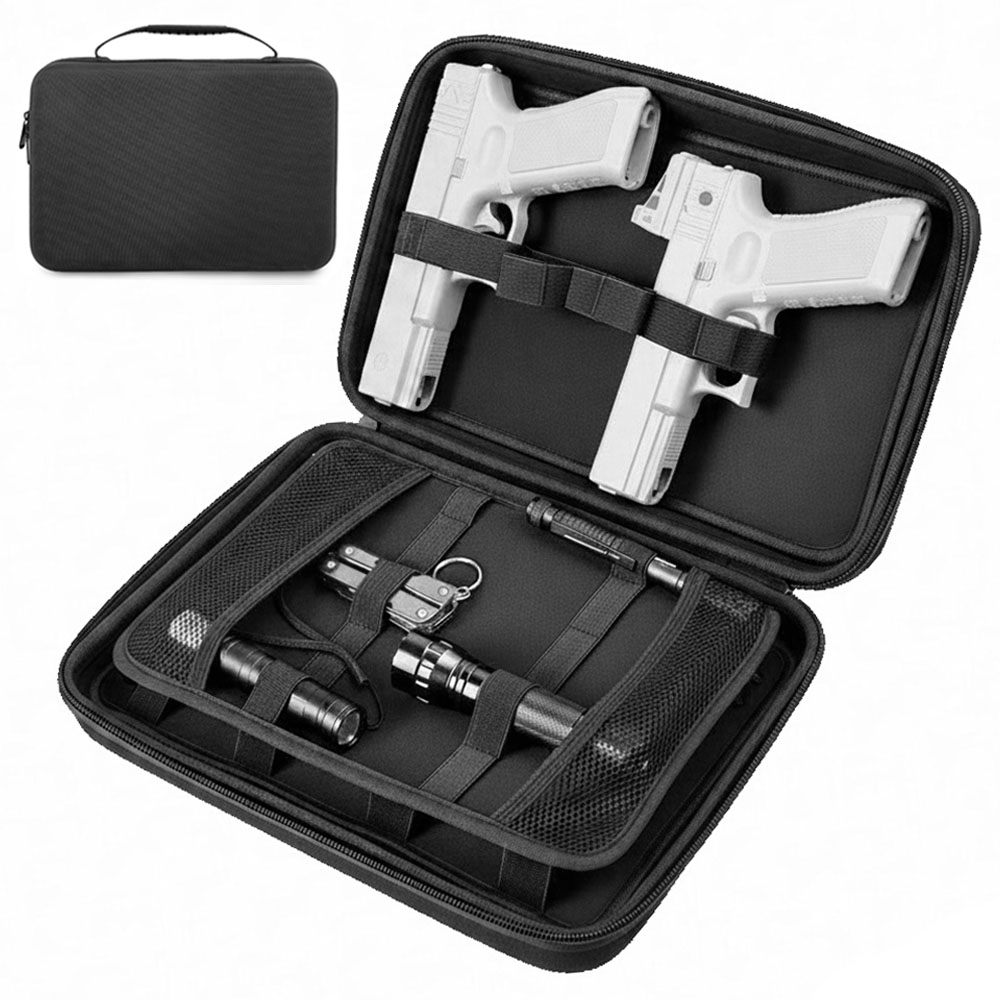 Edc Pistol Carry Bag - Tactical Pistol Gun Case Dual Gun