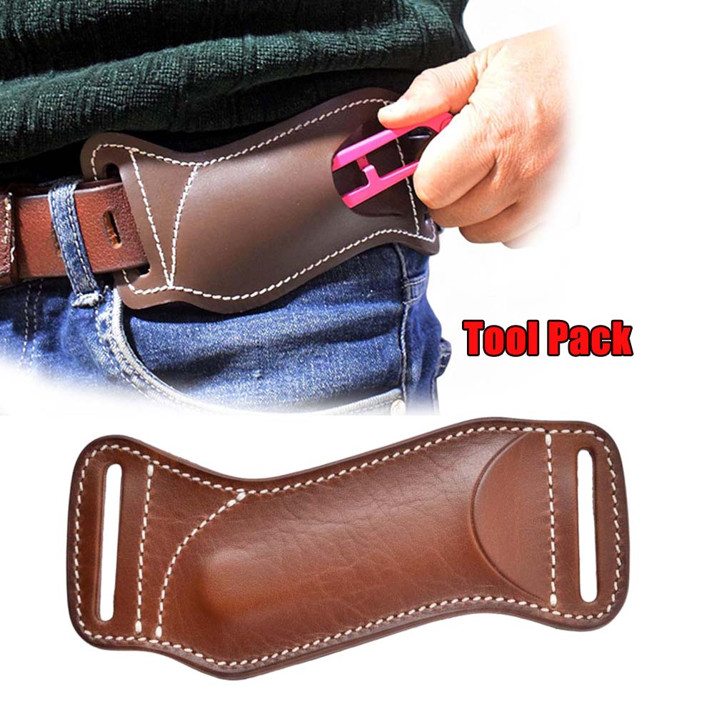 Waist Hanging EDC Knife Sheath - Leather Edc. Carry Pouch review and price