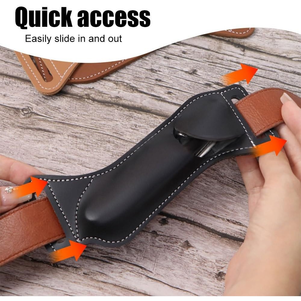 5 Inch Folding Knife Holster E - Leather Edc. Carry Pouch review and price