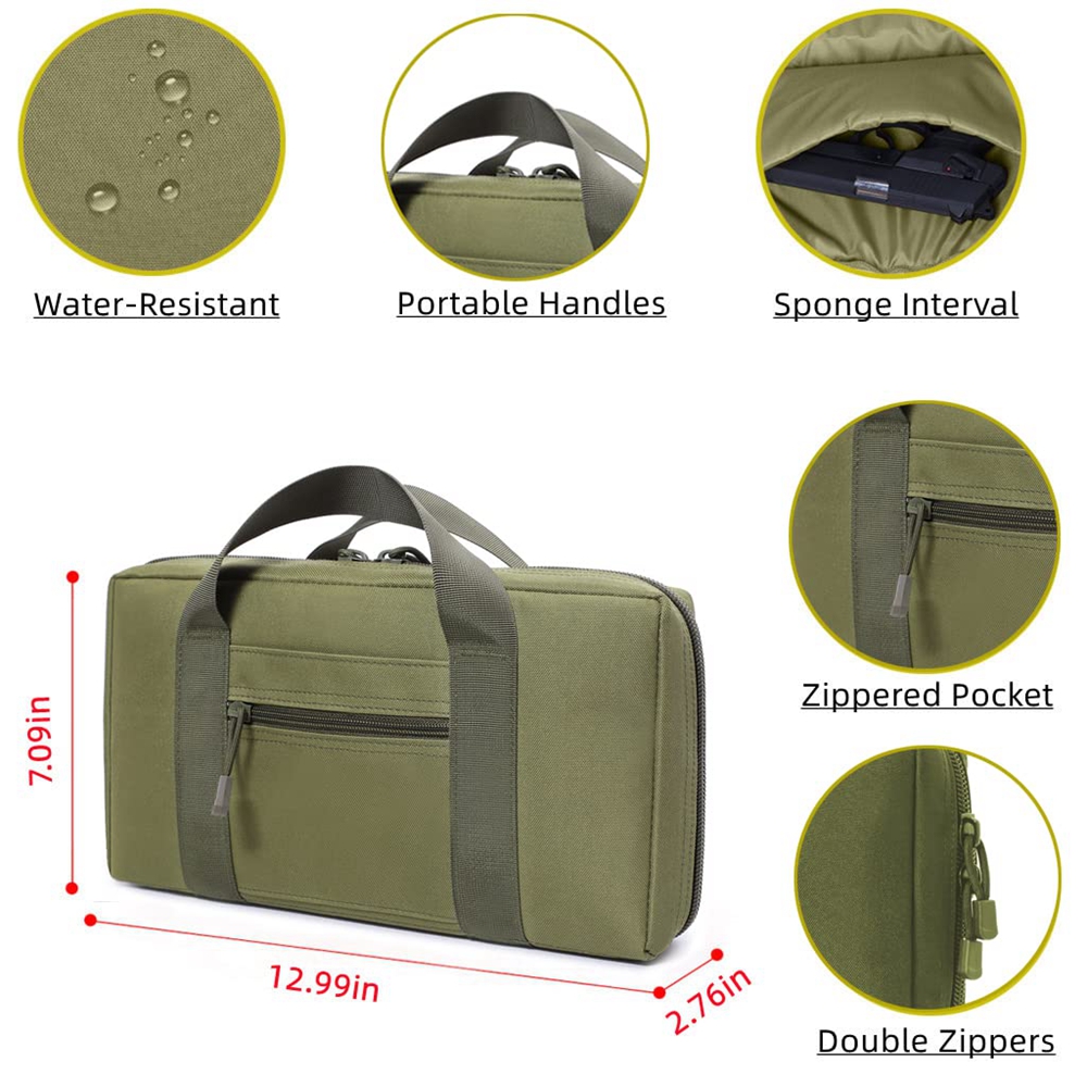 Tactical Pistol Range Bag Gun  - Edc Pistol Carry Bag review and price