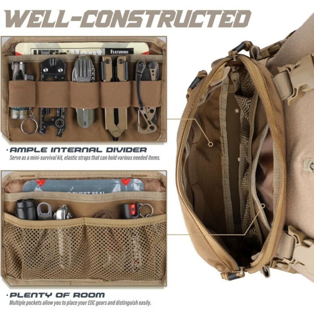 Fashion 1000D Nylon Men Chest  - Edc Carry Kit review and price