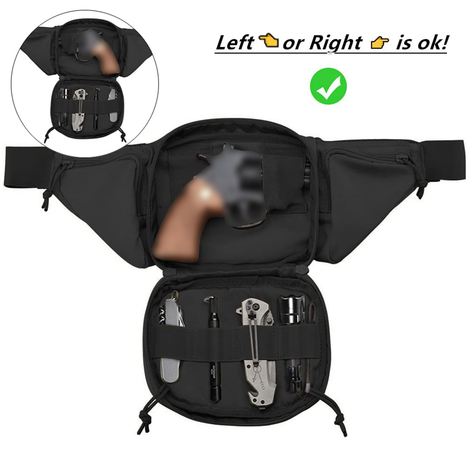 Tactical Fanny Pack Gun Holste - Edc Pistol Carry Bag review and price